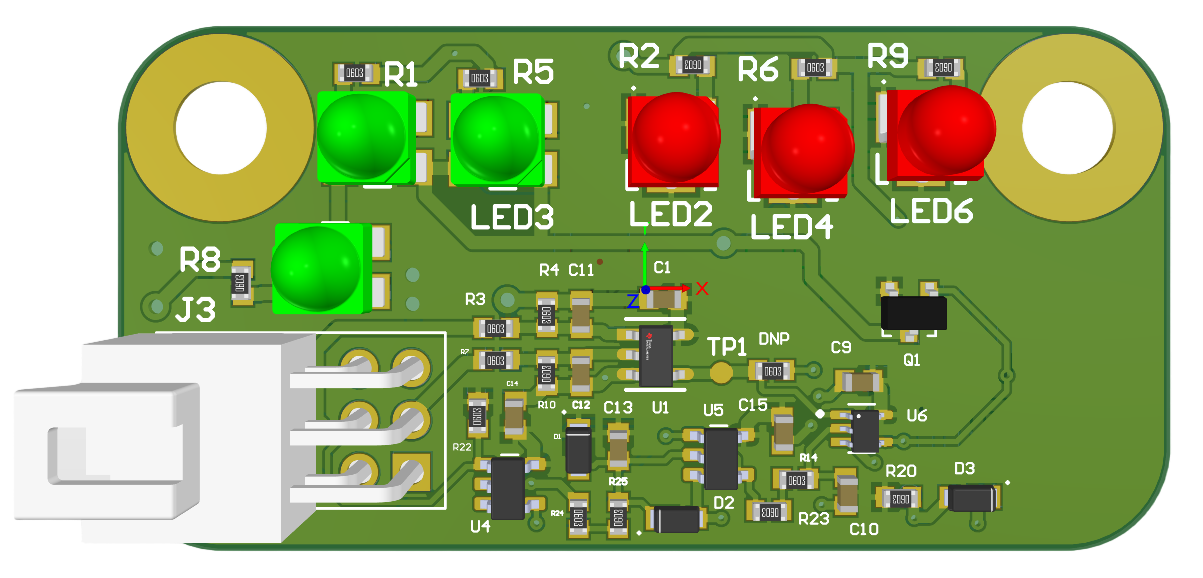Front of indicator PCB