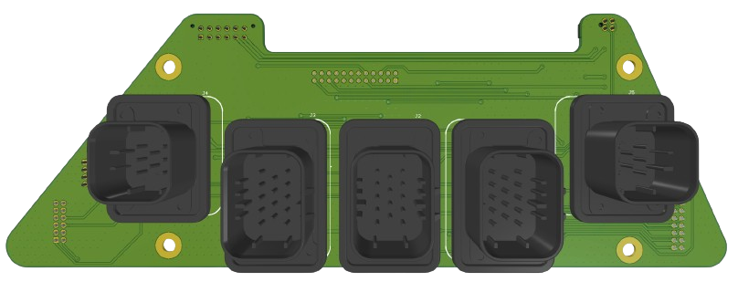 Back of junction board PCB
